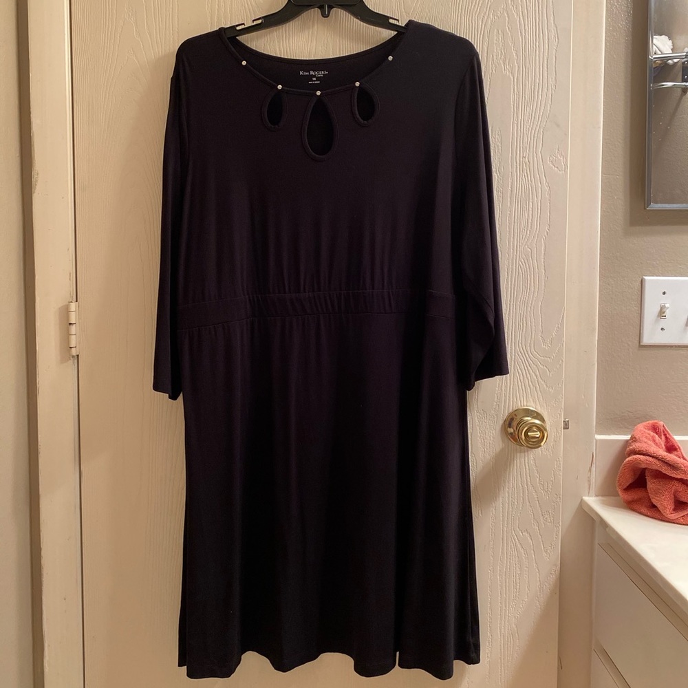 Kim Rogers  Black Dress size 1X curvy